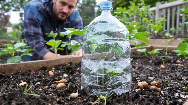 Adieu limaces et escargots : cette astuce naturelle à 0 € avec un emballage plastique sauve le potager
