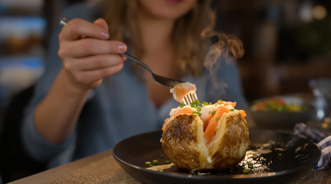 « C’est mon repas du soir express quand je n’ai ni le temps ni l’envie de cuisiner » : avec une pomme « C’est mon repas du soir express quand je n’ai ni le temps ni l’envie de cuisiner » : avec une pomme