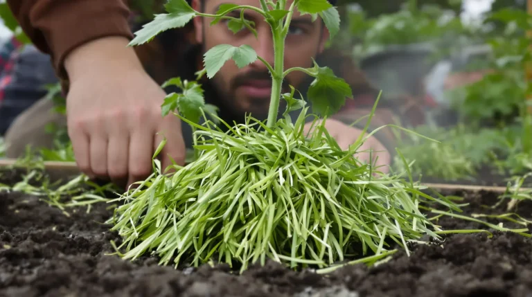 Ce paillage gratuit de tondeuse en avril provoque un ravage invisible sous vos tomates, voici pourquoi