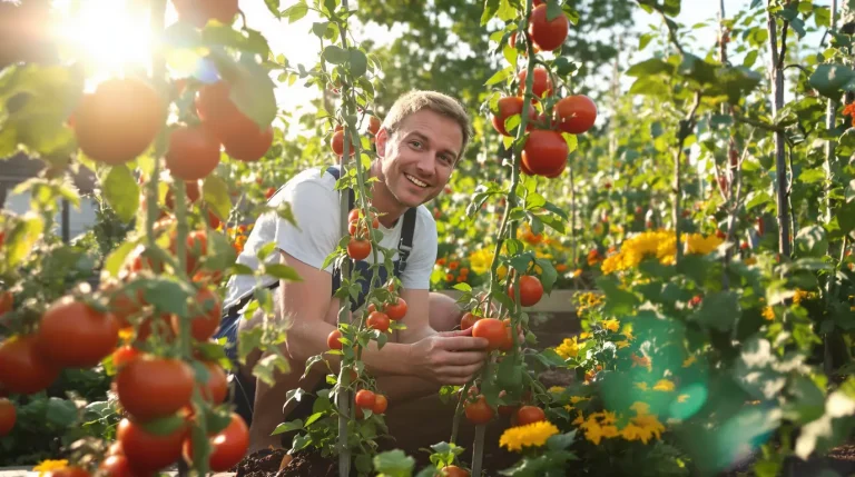 Pour de superbes récoltes de tomates, voici les plantes à planter à côté et pourquoi ça marche